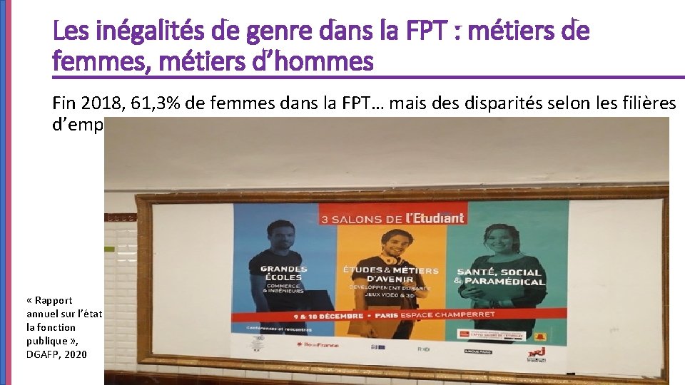 Les inégalités de genre dans la FPT : métiers de femmes, métiers d’hommes Fin