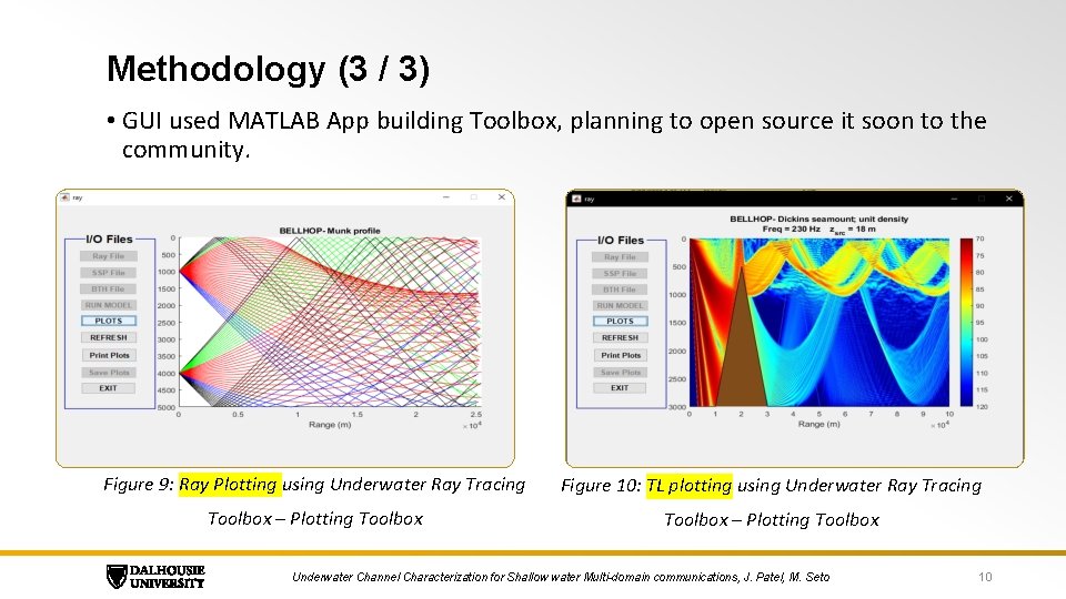 Methodology (3 / 3) • GUI used MATLAB App building Toolbox, planning to open
