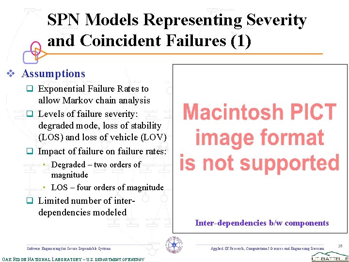 SPN Models Representing Severity and Coincident Failures (1) v Assumptions q Exponential Failure Rates