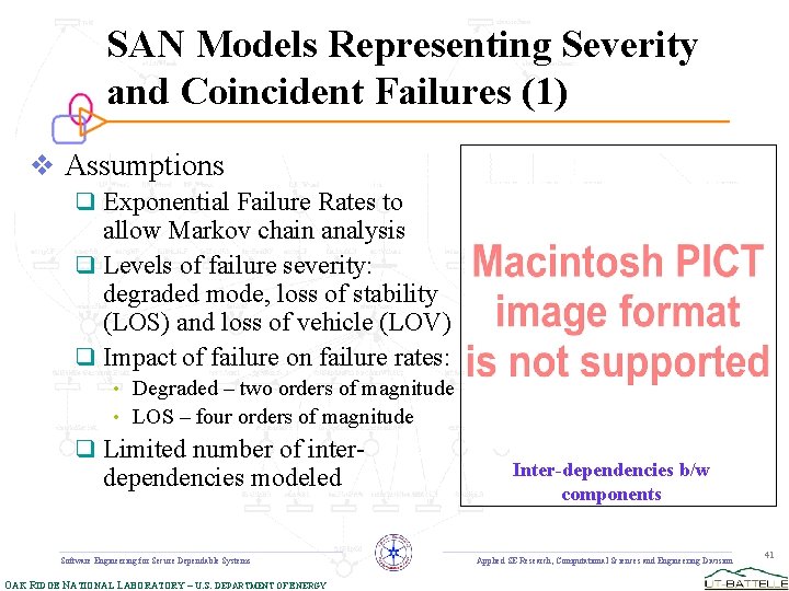 SAN Models Representing Severity and Coincident Failures (1) v Assumptions q Exponential Failure Rates