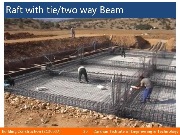 Raft with tie/two way Beam Building Construction (3130607) 26 Darshan Institute of Engineering &