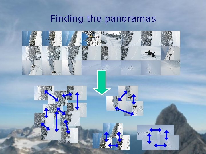 Finding the panoramas 