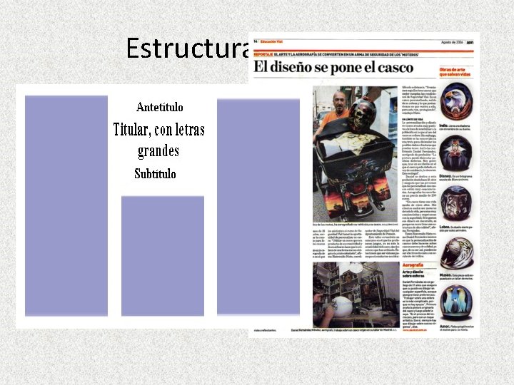 Estructura y ejemplo 