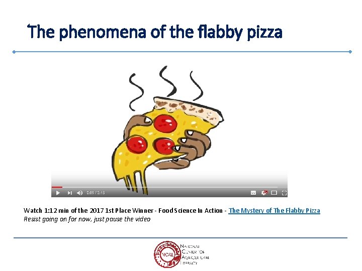 The phenomena of the flabby pizza Watch 1: 12 min of the 2017 1