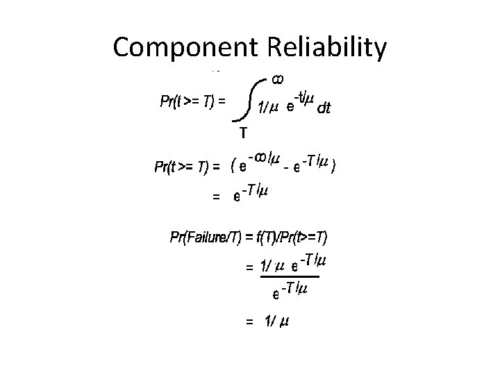 Component Reliability 