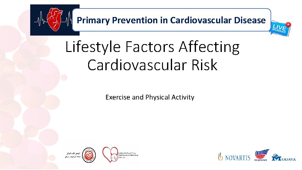 Primary Prevention in Cardiovascular Disease Lifestyle Factors Affecting Cardiovascular Risk Exercise and Physical Activity