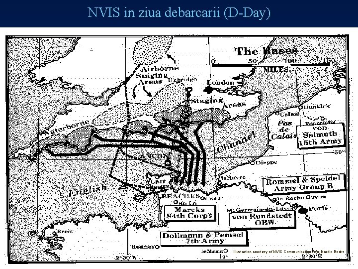 NVIS in ziua debarcarii (D-Day) Illustration courtesy of NVIS Communication, Worldradio Books 