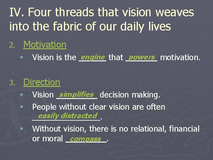 IV. Four threads that vision weaves into the fabric of our daily lives 2.