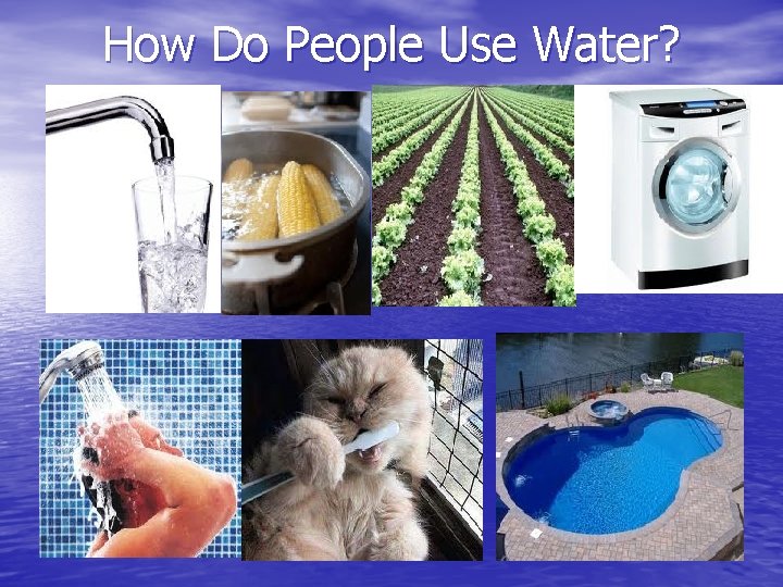 How Do People Use Water? 