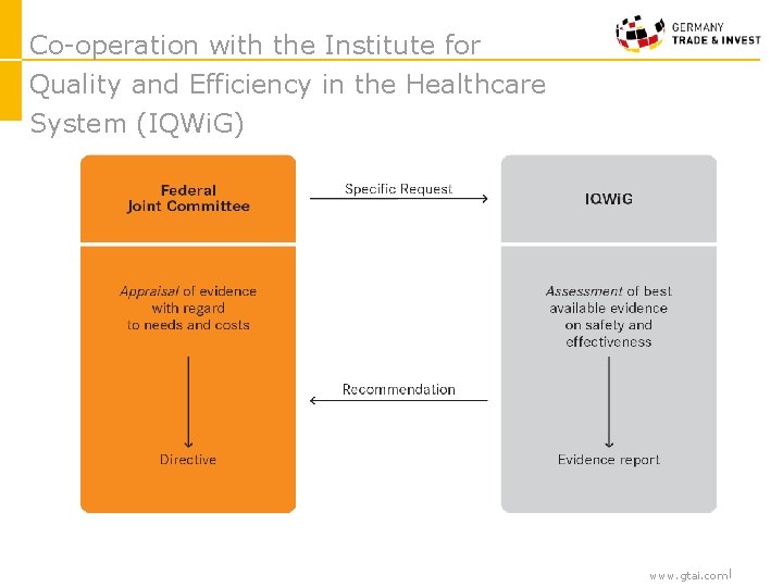 Co-operation with the Institute for Quality and Efficiency in the Healthcare System (IQWi. G)