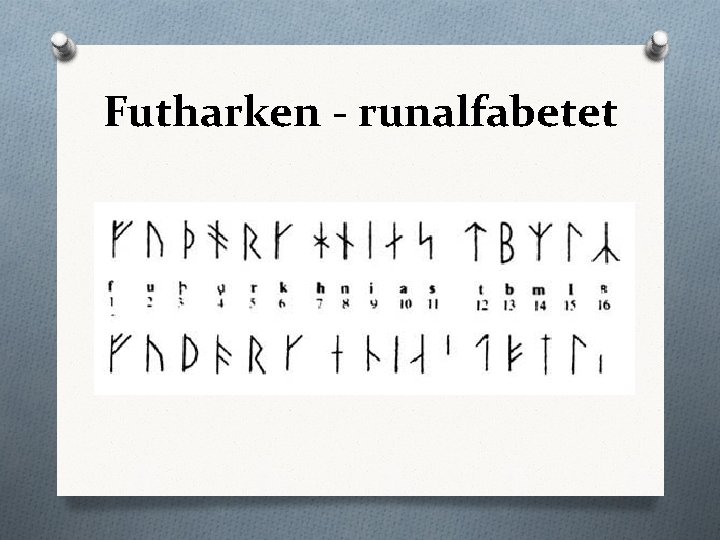 Futharken - runalfabetet 