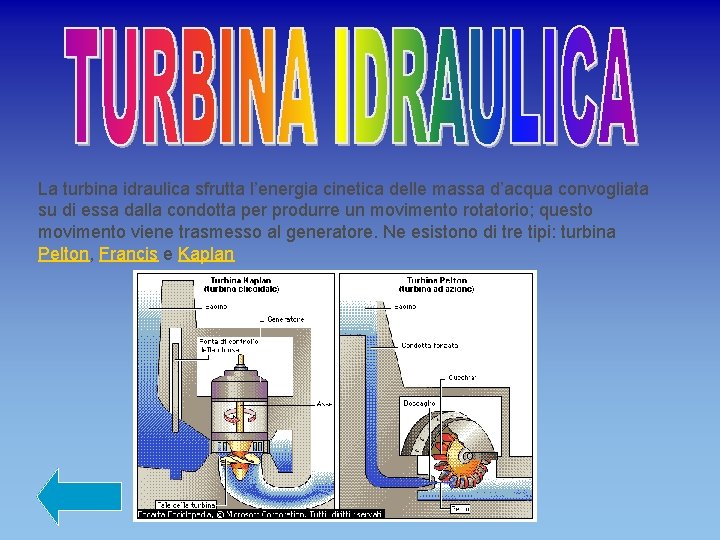 INTRODUZIONE FORMA SCHEMATICA La centrale elettrica un impianto