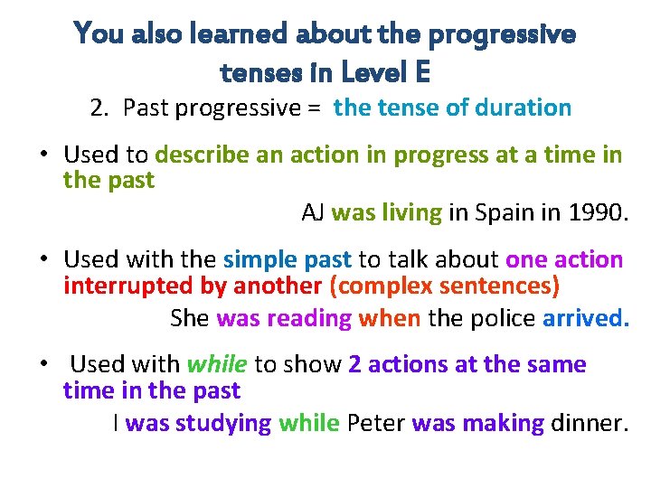 English Verb Review The foundation for English sentences