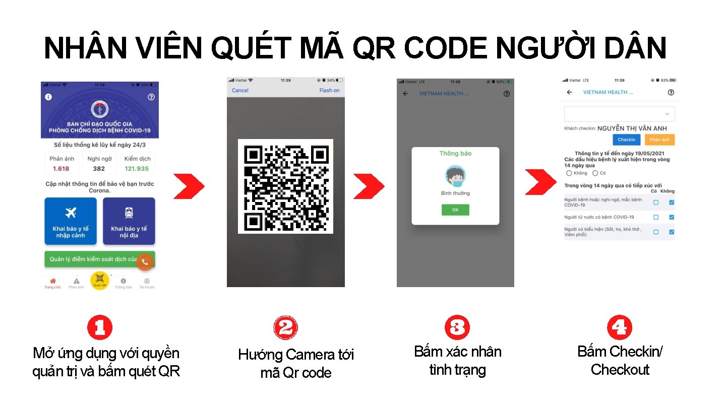 NH N VIÊN QUÉT MÃ QR CODE NGƯỜI D N Mở ứng dụng với