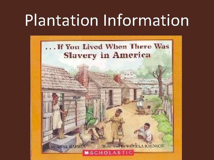 Plantation Information 
