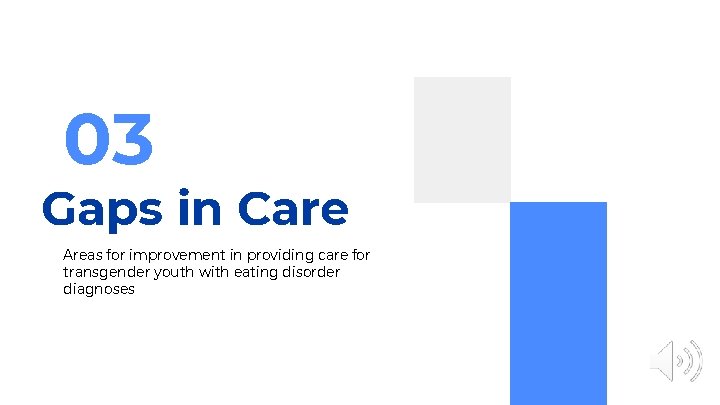 03 Gaps in Care Areas for improvement in providing care for transgender youth with
