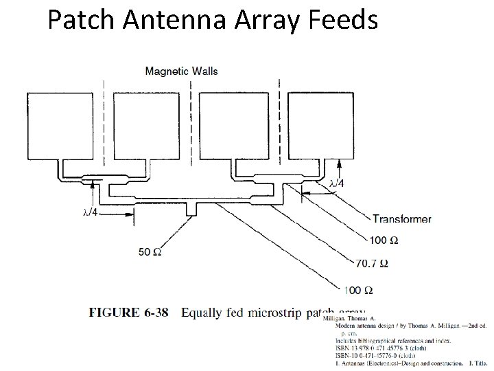 Patch Antenna Array Feeds 