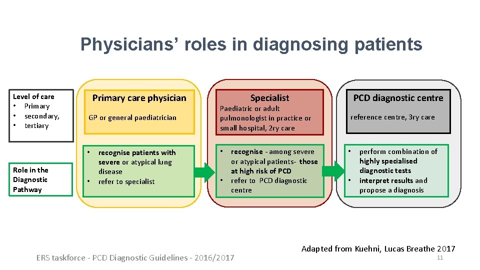Physicians’ roles in diagnosing patients Level of care • Primary • secondary, • tertiary Physicians’ roles in diagnosing patients Level of care • Primary • secondary, • tertiary