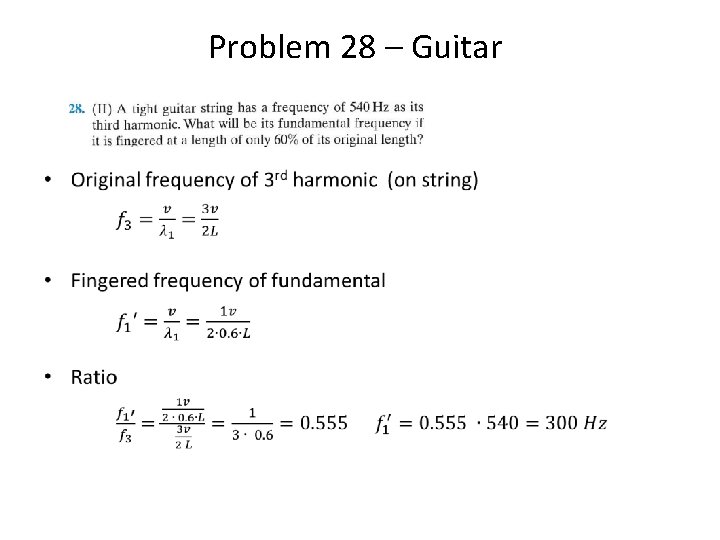 Problem 28 – Guitar • 