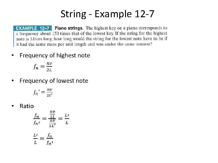 String - Example 12 -7 • 