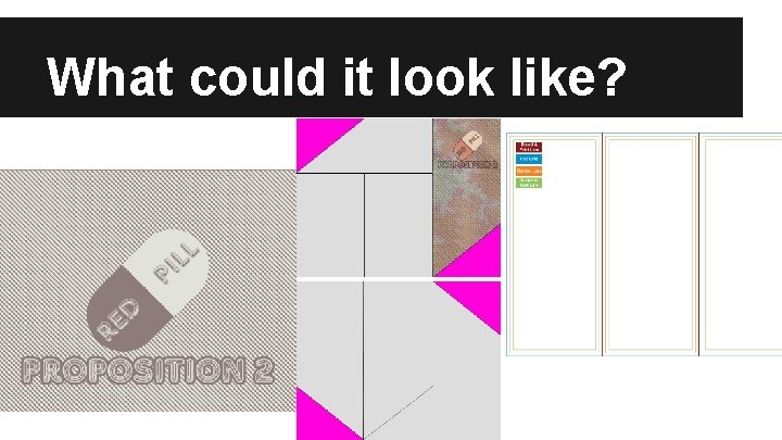 What could it look like? 