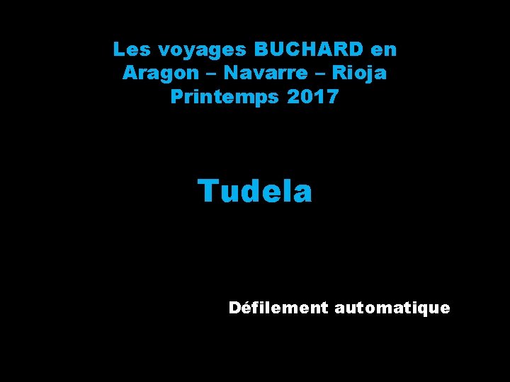 Les voyages BUCHARD en Aragon – Navarre – Rioja Printemps 2017 Tudela Défilement automatique