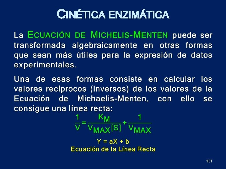 CINÉTICA ENZIMÁTICA 101 