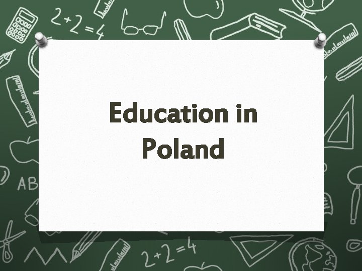 Education in Poland 