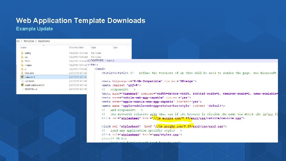 Web Application Template Downloads Example Update 