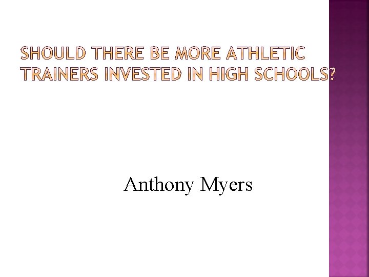 Anthony Myers 