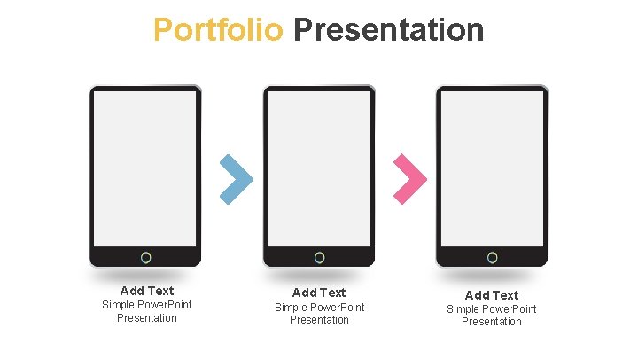 Portfolio Presentation Add Text Simple Power. Point Presentation 