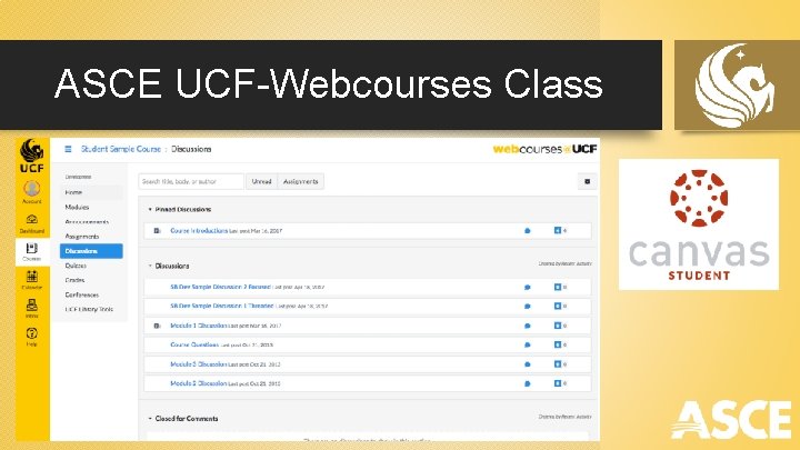 ASCE UCF-Webcourses Class 