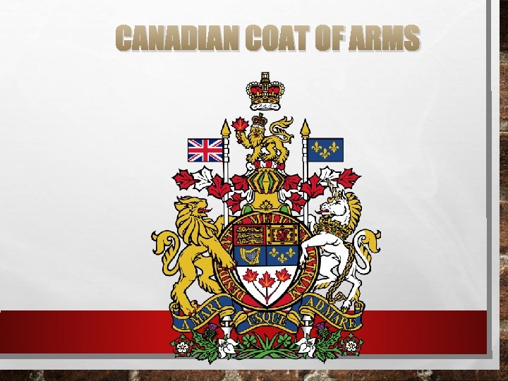 CANADIAN COAT OF ARMS 