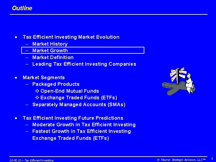 Outline · Tax Efficient Investing Market Evolution – Market History – Market Growth –