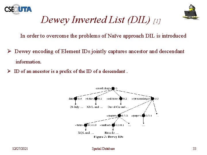 Dewey Inverted List (DIL) [1] In order to overcome the problems of Naïve approach