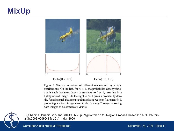 Mix. Up [12]Shahine Bouabid, Vincent Delaitre. Mixup Regularization for Region Proposal based Object Detectors.