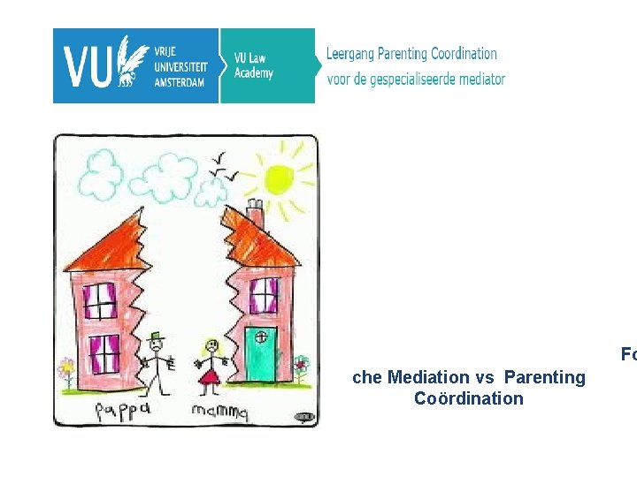 Fo che Mediation vs Parenting Coördination 