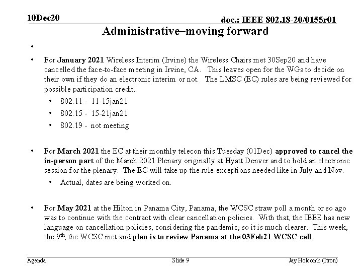 10 Dec 20 doc IEEE 802 18 200155