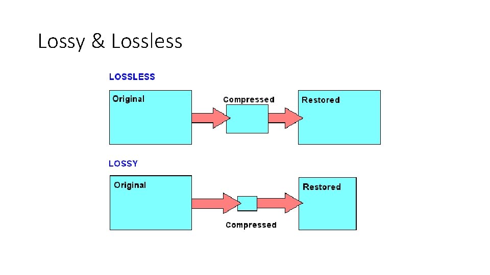 Lossy & Lossless 