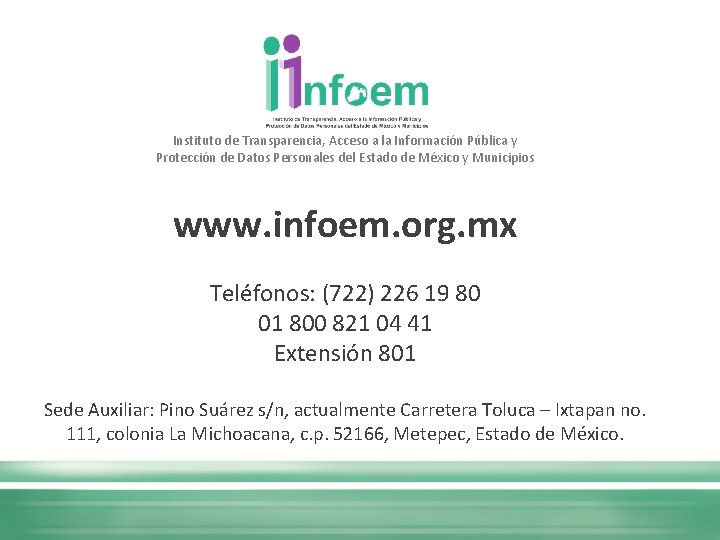 Instituto de Transparencia, Acceso a la Información Pública y Protección de Datos Personales del