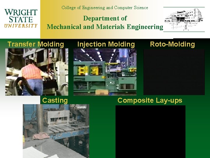 College of Engineering and Computer Science Department of Mechanical and Materials Engineering Transfer Molding