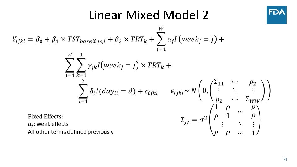 Linear Mixed Model 2 31 