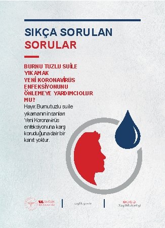 SIKÇA SORULAN SORULAR BURNU TUZLU SUİLE YIKAMAK YENİ KORONAVİRÜS ENFEKSİYONUNU ÖNLEMEYE YARDIMCI OLUR MU?