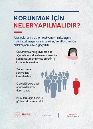 KORUNMAK İÇİN NELER YAPILMALIDIR? Akut solunum yolu enfeksiyonlarının bulaşma riskini azaltmaya yönelik öneriler, Yeni