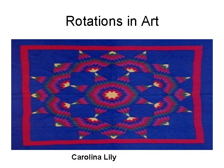 Rotations in Art Carolina Lily 