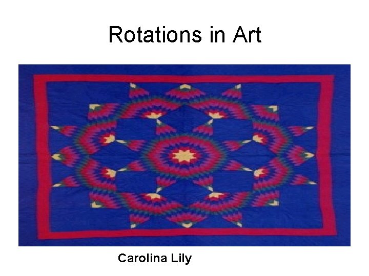 Rotations in Art Carolina Lily Rotations in Art Carolina Lily