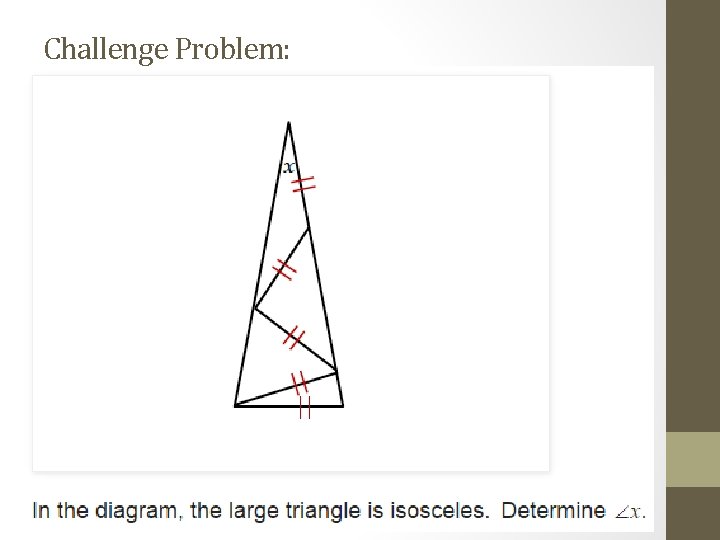 Challenge Problem: 