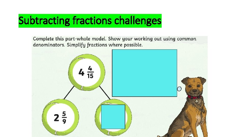 Subtracting fractions challenges 