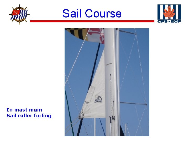 ® In mast main Sail roller furling Sail Course 