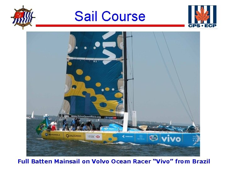 ® Sail Course Full Batten Mainsail on Volvo Ocean Racer “Vivo” from Brazil 